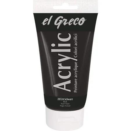 KREUL el Greco Acrylic Schwarz 150 ml Tube