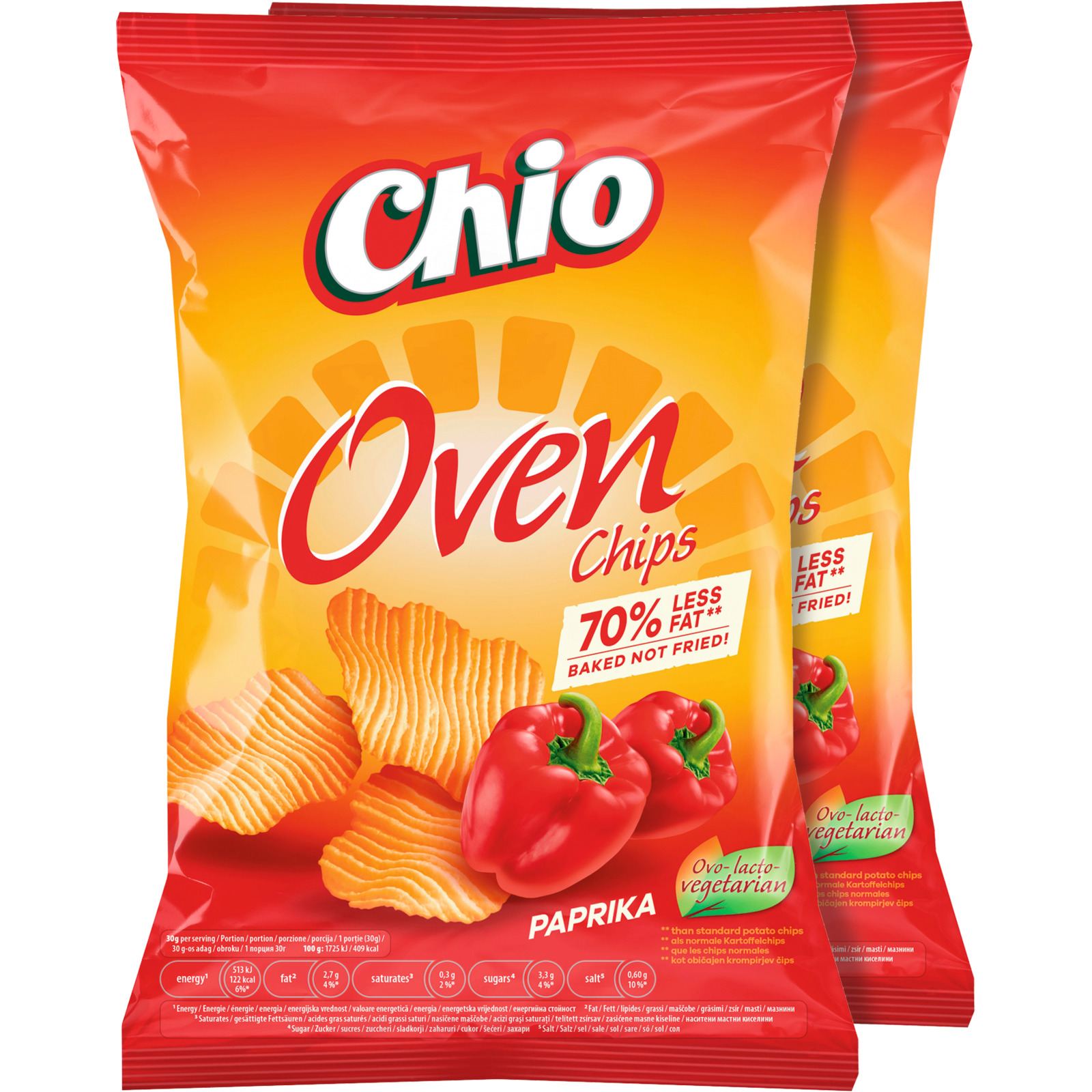 Chio Ovenchips Paprika 2x 150g