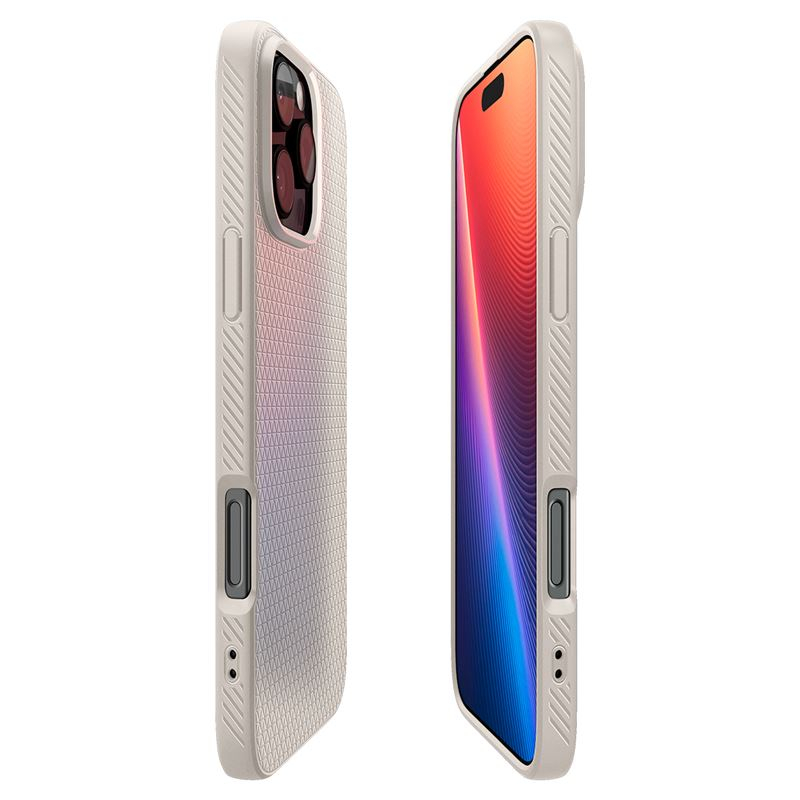 iPhone 16 Pro Max Liquid Air Case Gummi Hülle (ACS07991) - Natural Titanium (Silber)