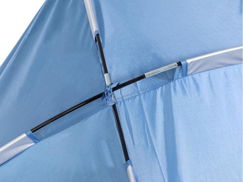 KOOR Strandzelt Muschel, Blau Strandmuschel schützt vor Sonne, Wind und leichtem Regen