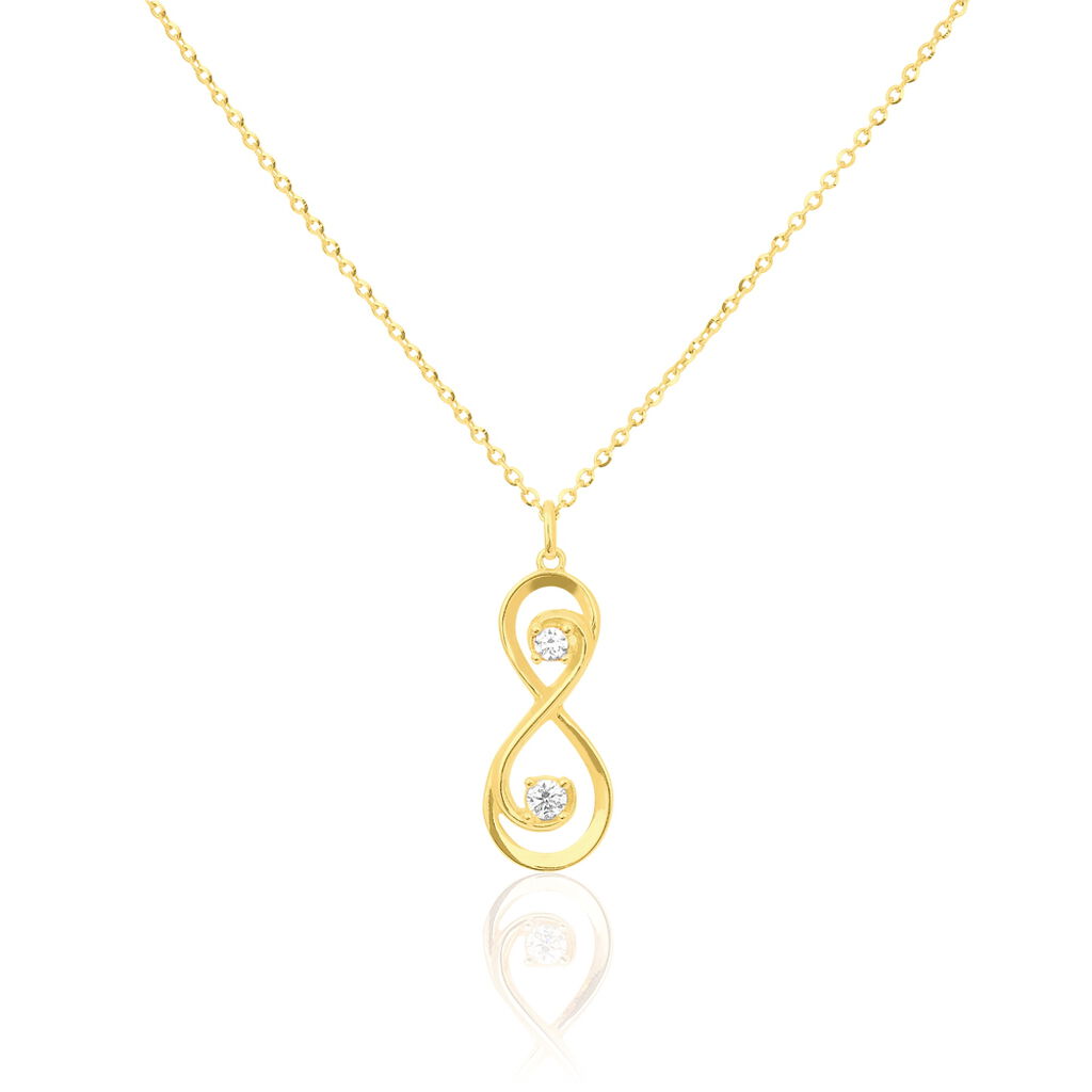 Collier Ademar Or Jaune Oxyde De Zirconium