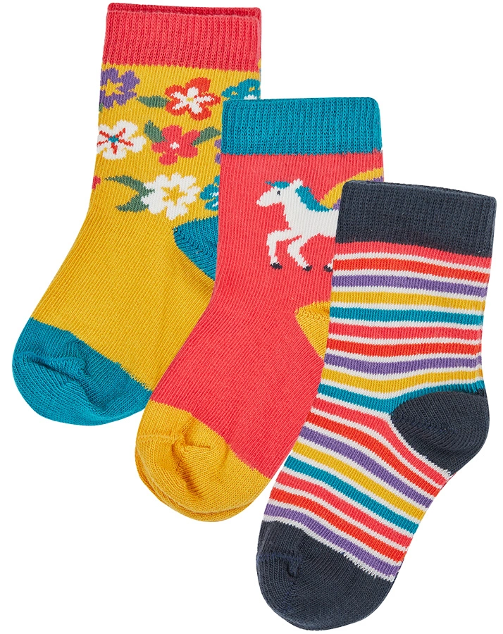 Socken LITTLE SOCKS - PEGASUS 3er Pack in bunt