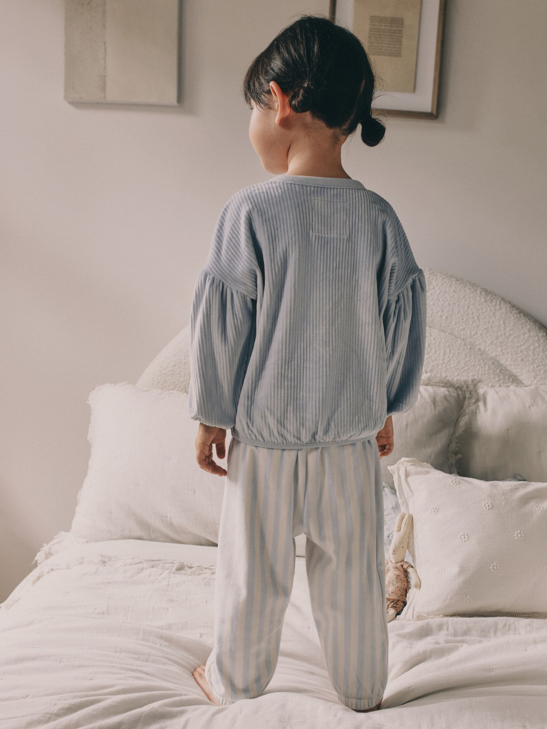 Blauw met muis - Behaaglijke fleece pyjama (9 mnd-10 jr)