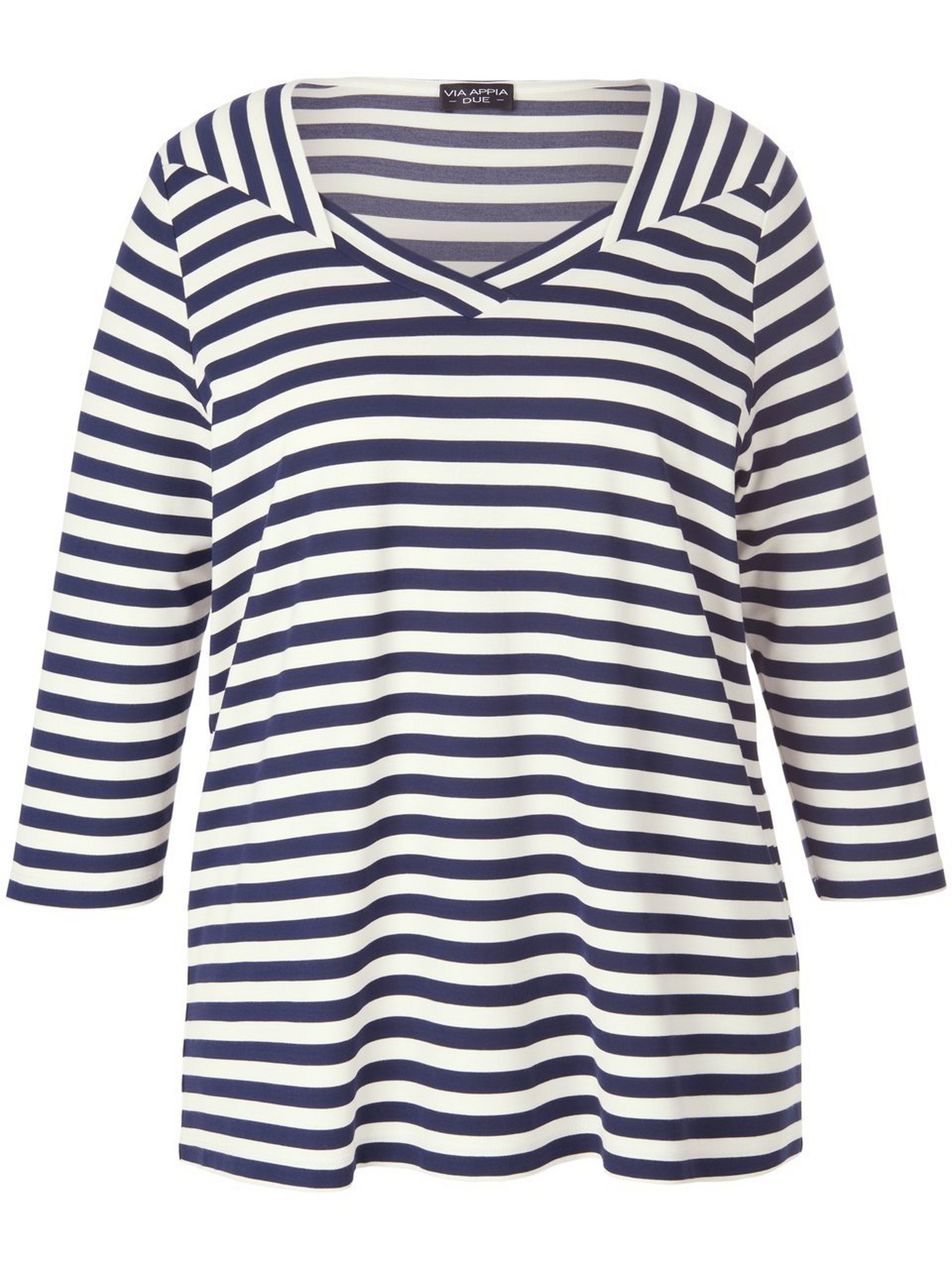 V-Shirt mit 3/4-Arm