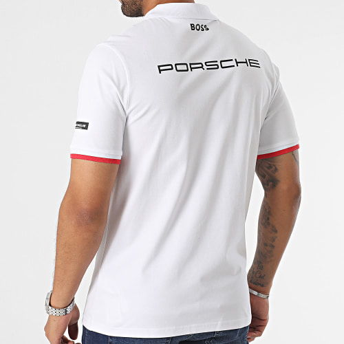Polo Manches Courtes Porsche 701224878 Blanc