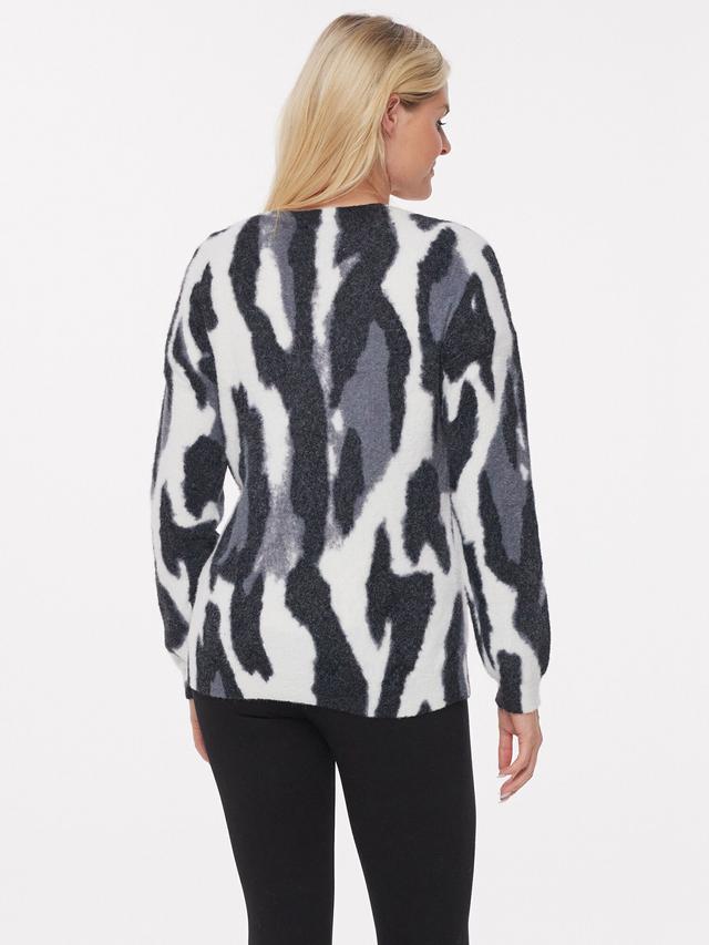 Pullover Flauschgarn Druck