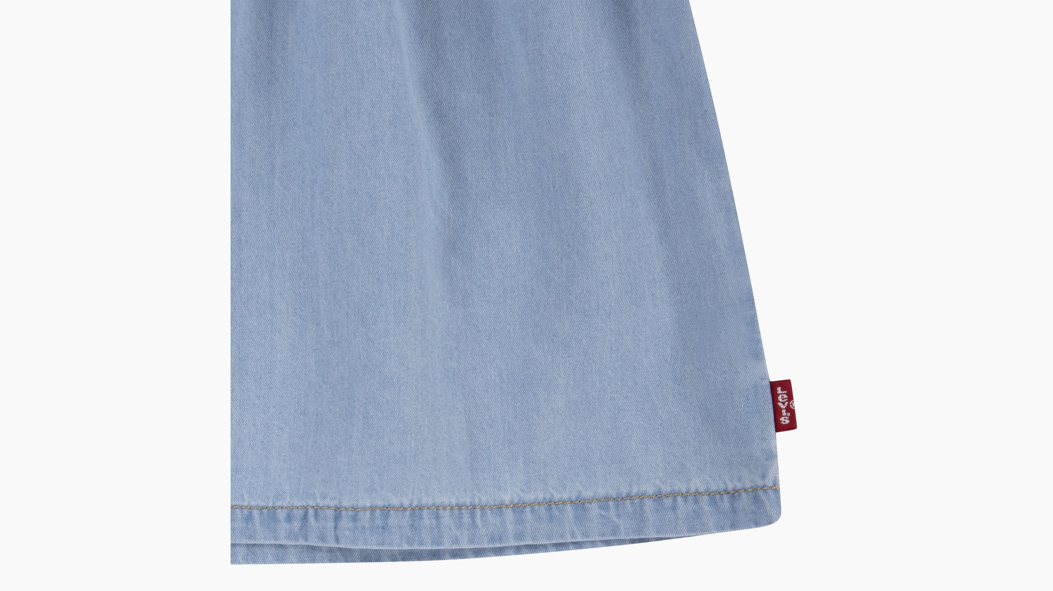 Bébé robe denim manche flottante - After Glow - Bleu