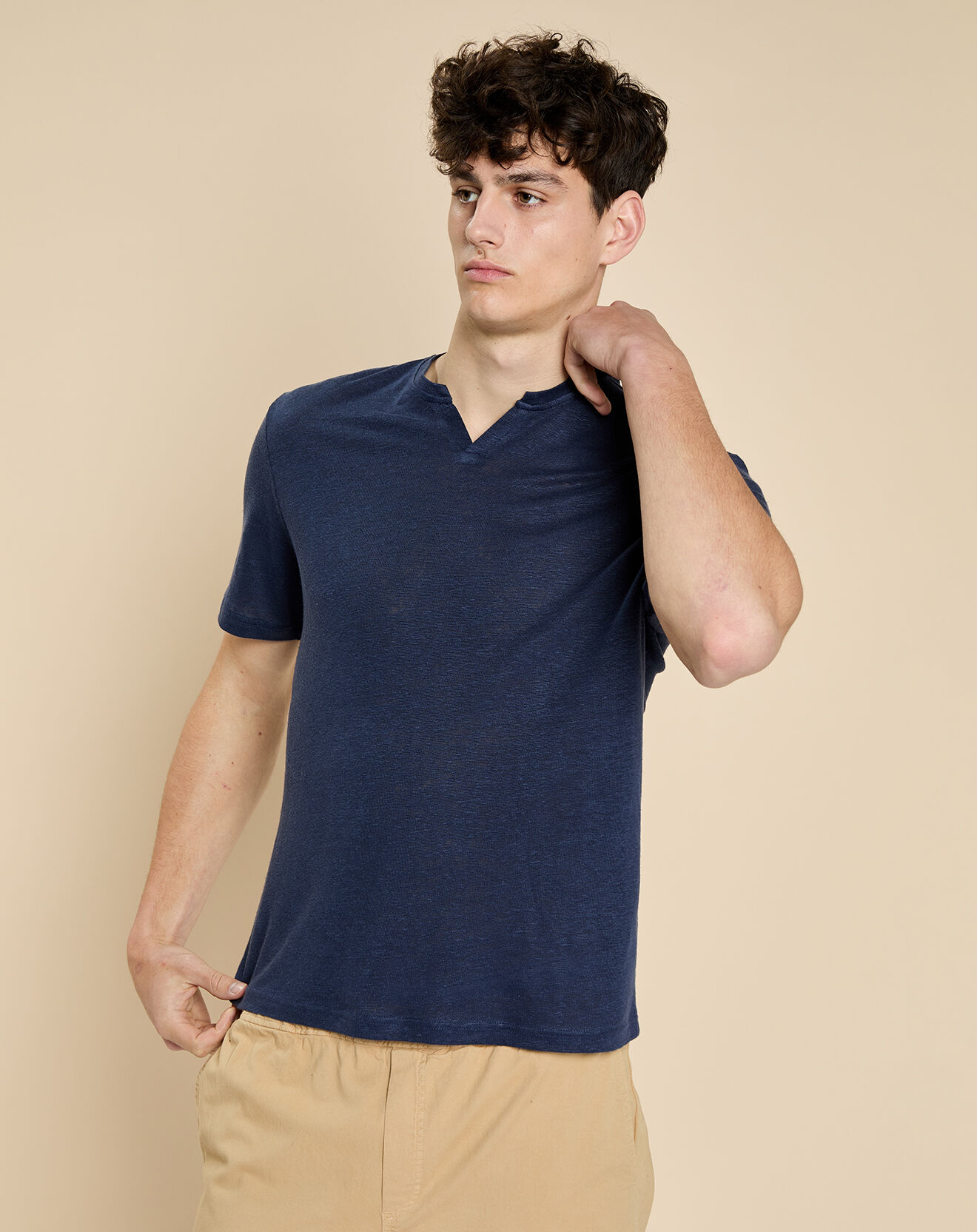 Harris Wilson T-Shirt 100% Lin Humphrey marine