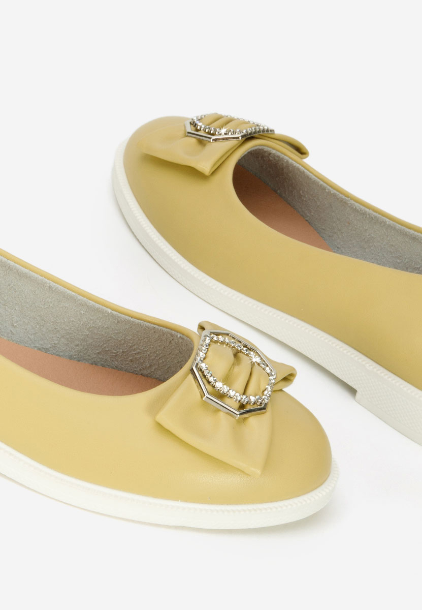 Ballerines femme jaunes Briania