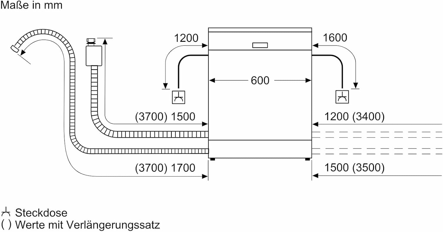 Bosch SMI4EAS28E Serie 4, Smarter Geschirrspüler Teilintegriert 60 cm, Besteckkorb, Spülmaschine Made in Germany, besonders leise, Extra Trocknen, SpeedPerfect Plus, Programmassistent, Edelstahl
