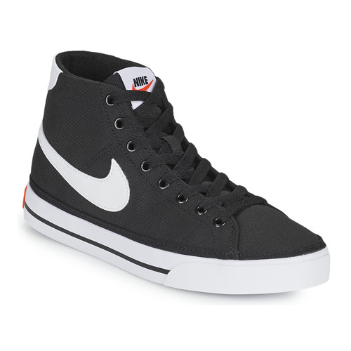 Nike - W NIKE COURT LEGACY CNVS MID - Noir / Blanc