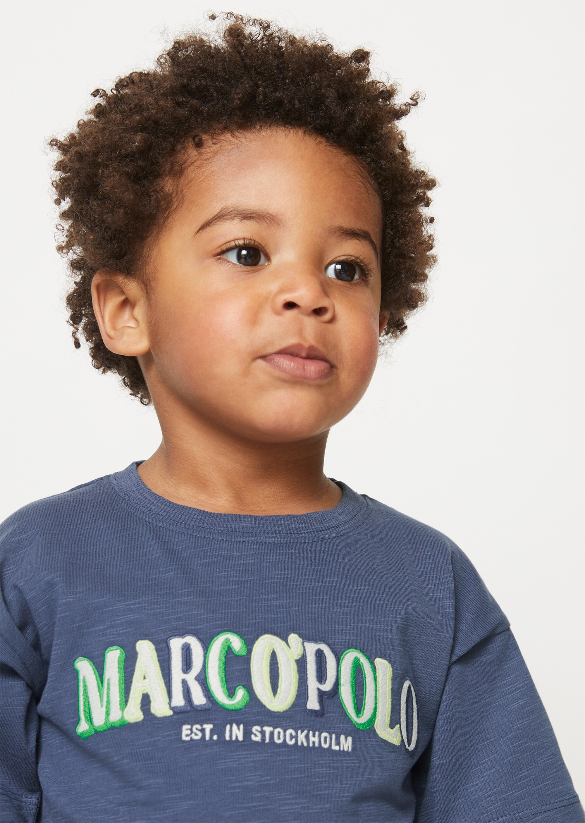 KIDS-BOYS T-Shirt mit Logo-Stickerei