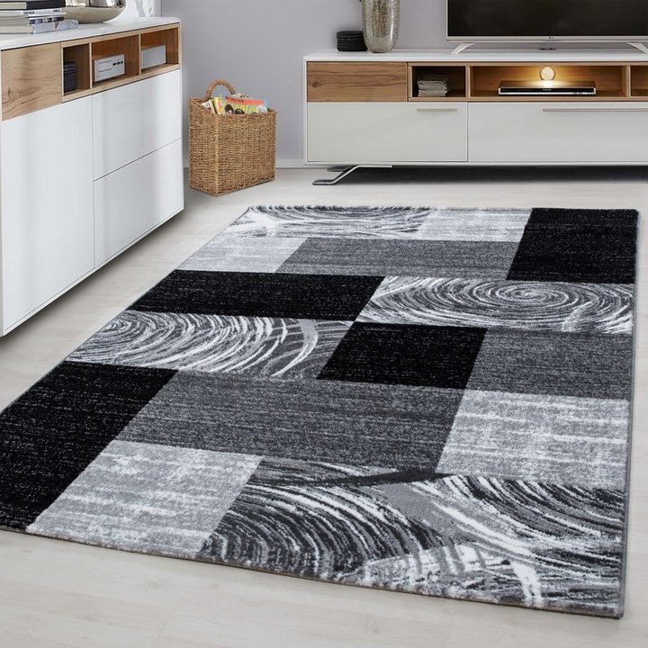 Modern vloerkleed - Jena Zwart 9220 | Voor ieder interieur