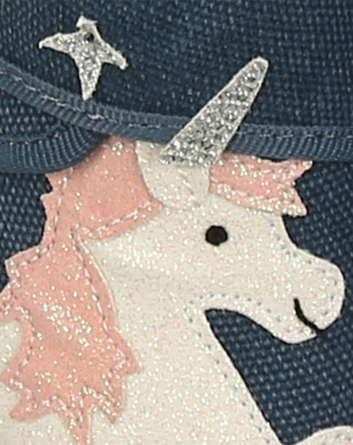 Klett-Hausschuhe EINHORN & REGENBOGEN in marine