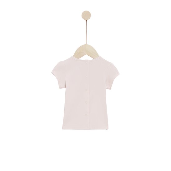 Mon Petit Nuage Tee-shirt manches courtes   Rose fog        de               P'tit bisou