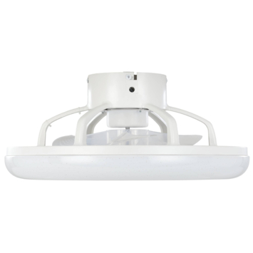 EGLO plafondlamp Kostrena met ventilator Ø45.5cm, wit/ grijs