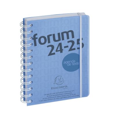 Agenda spiralé à élastique Linicolor - 1 jour par page - 12 x 17 cm - disponible dans différentes couleurs - Exacompta