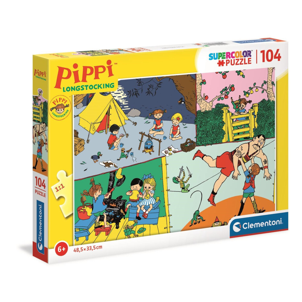 Clementoni Pippi Langkous Puzzel 104 Stukjes
