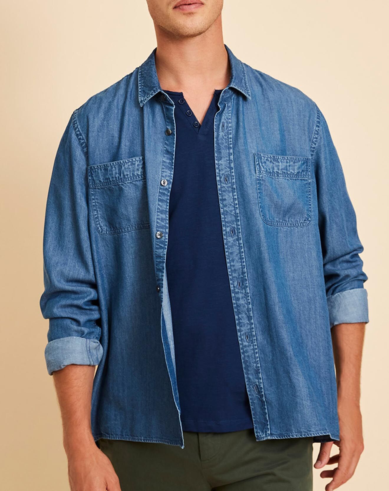Harris Wilson Chemise Delio chambray