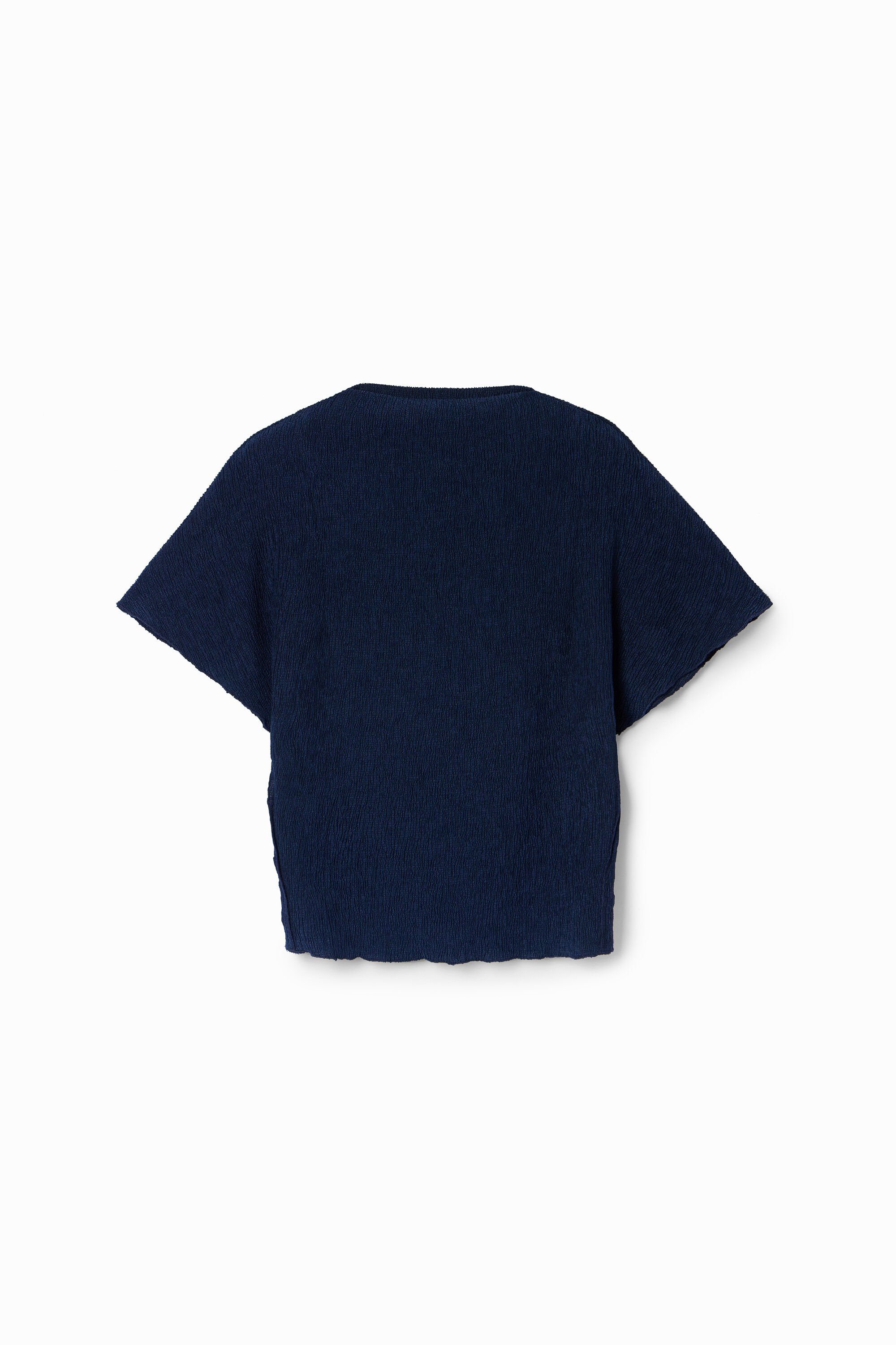 Blouse unie texturée