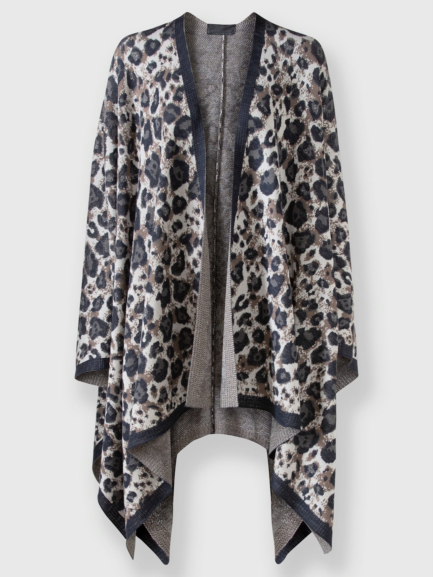 Cape en tricot tricot jacquard élégant