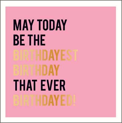 Birthdayest Birthday Alice Scott Card