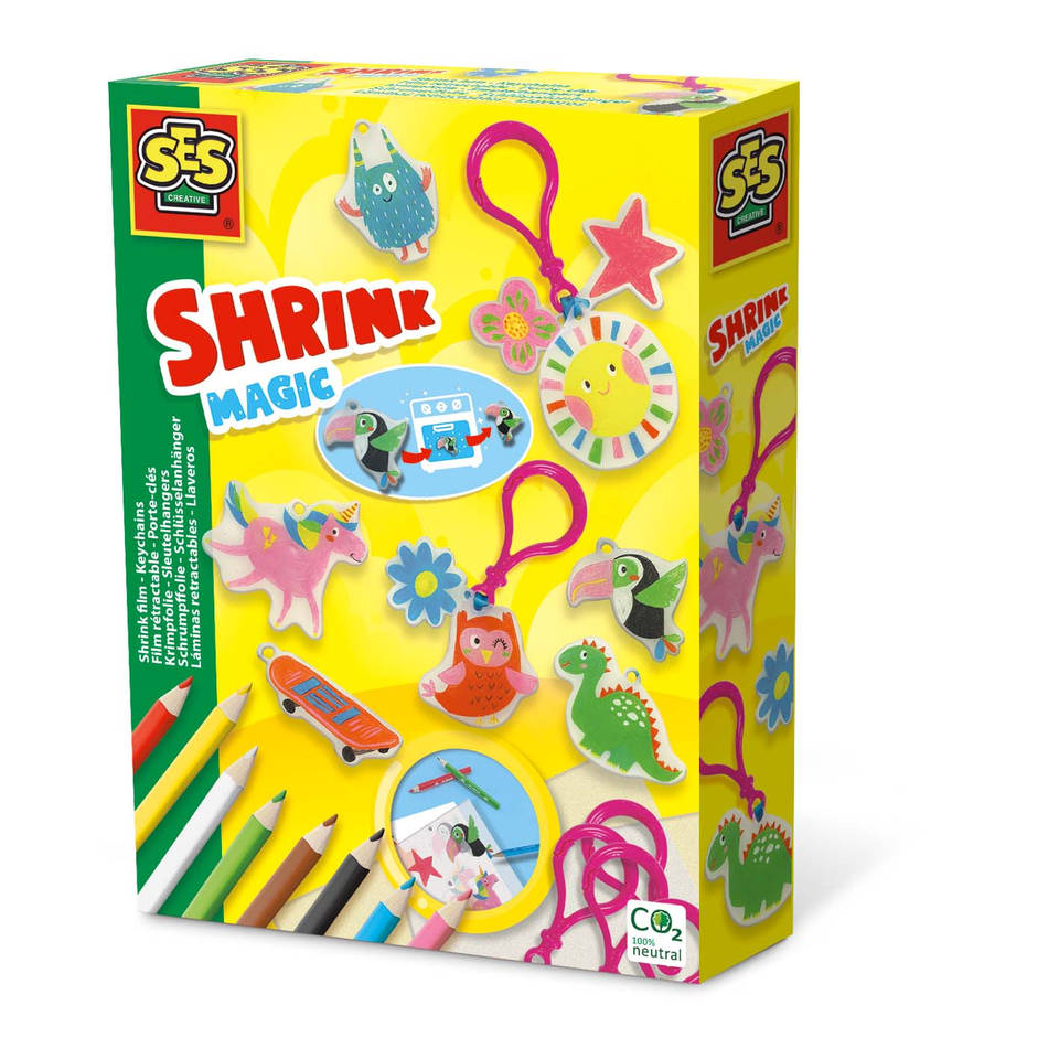 SES Creative krimpfolie set - sleutelhangers
