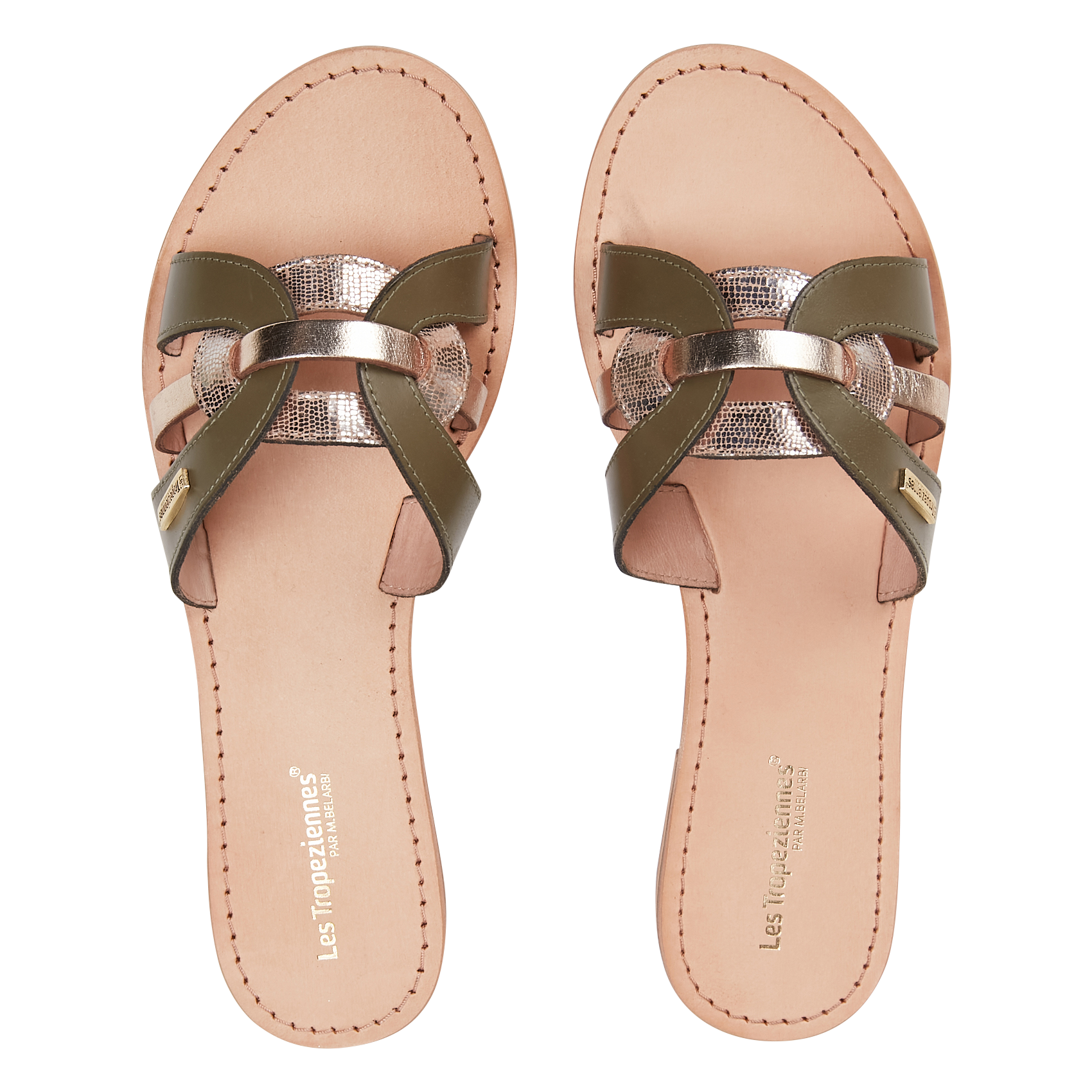 HAMSUKO - Mules en cuir| Blanc