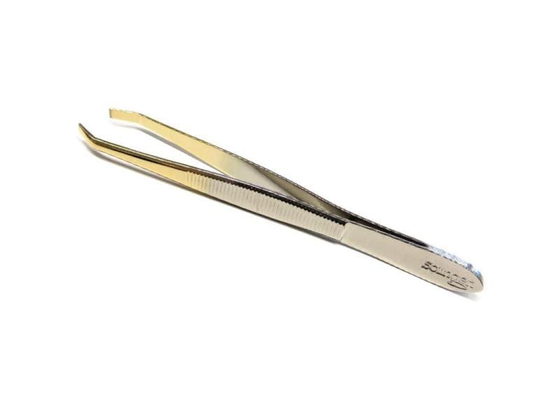 Herba Pinzette gebogen vernickelt, 1 Stück Pinzette gebogen