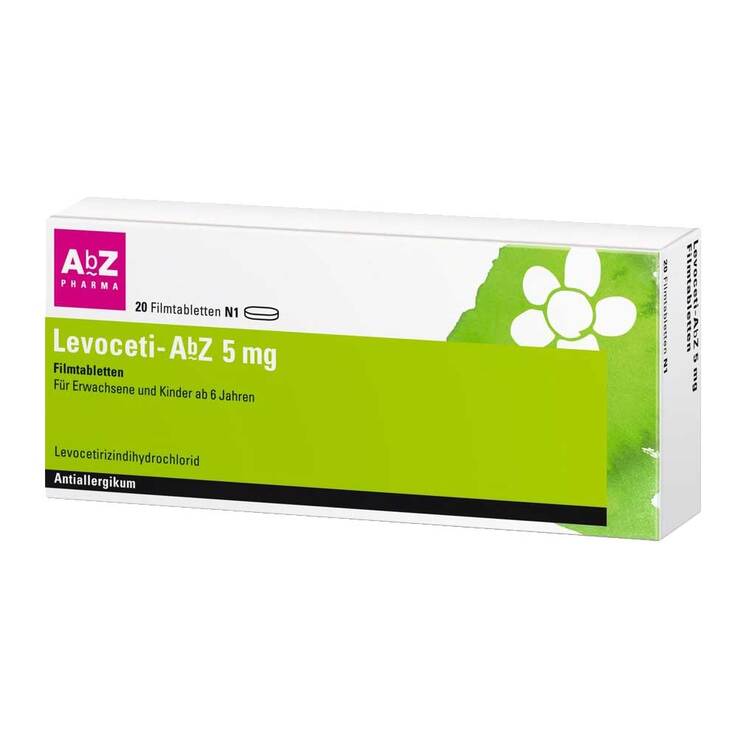 Levoceti-AbZ 5 mg Filmtabletten, 20 St