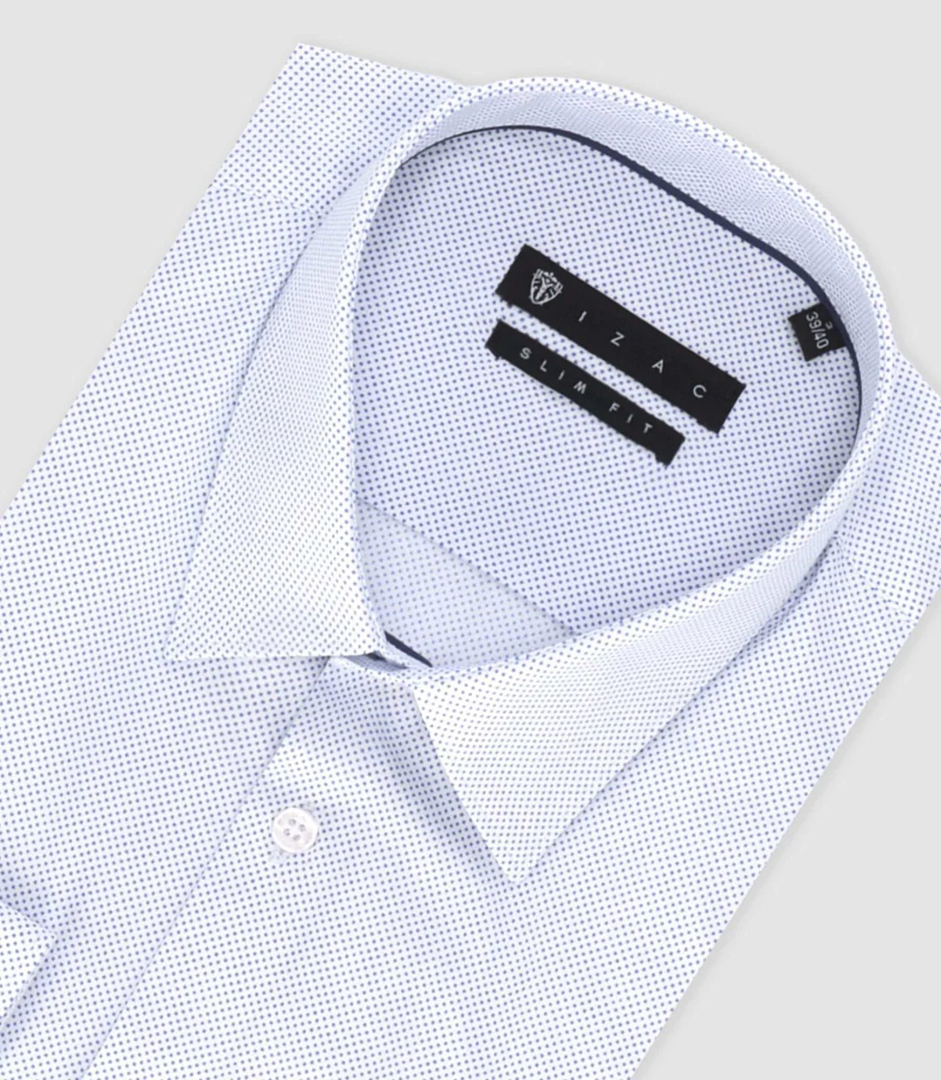 Chemise ville imprimé bleu 