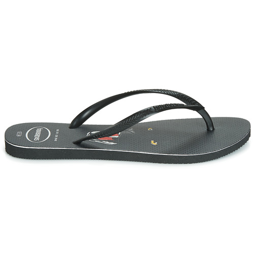 Havaianas - SLIM ANIMAL PRINT - Noir
