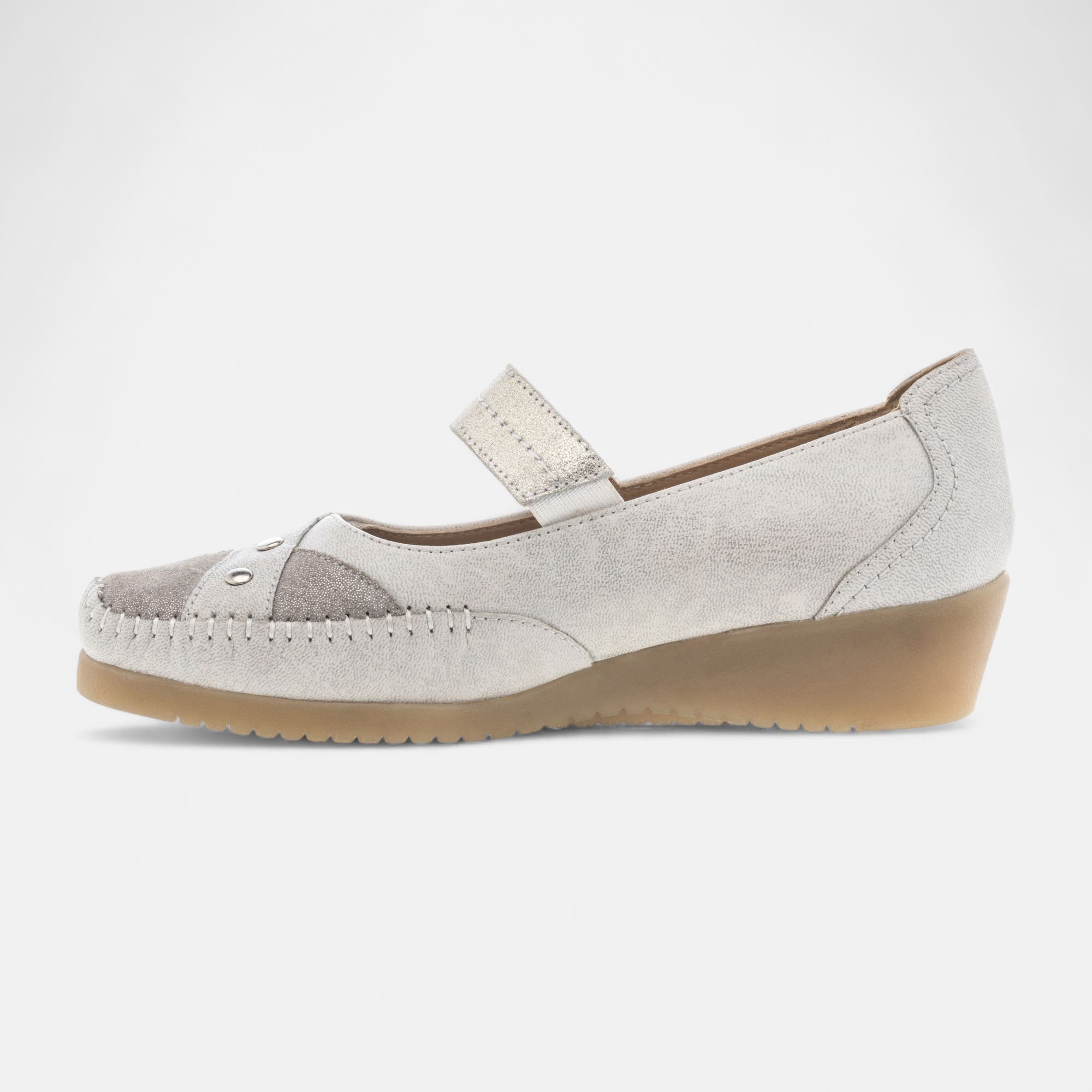 Escarpins pieds sensibles Femme en cuir blanc