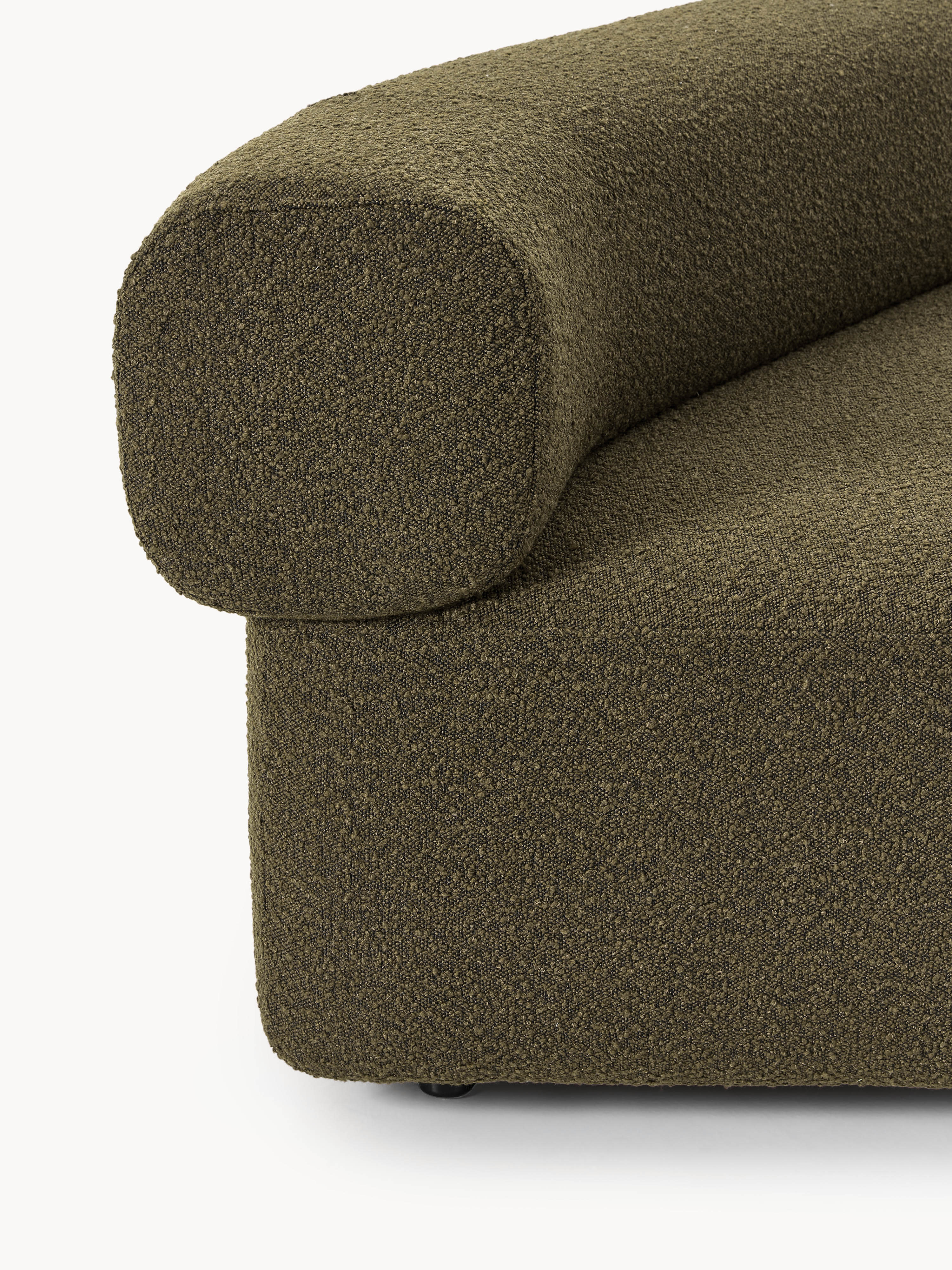 Ronde bouclé hoekmodule Anton