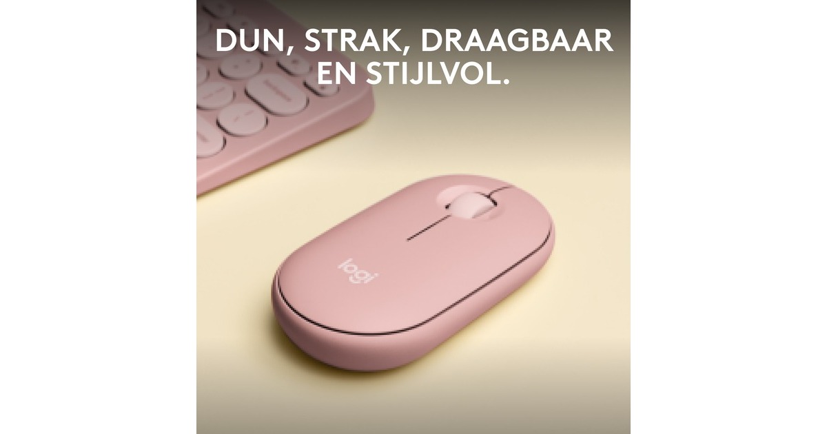 LogitechPebble Mouse 2 M350s  (Roze)