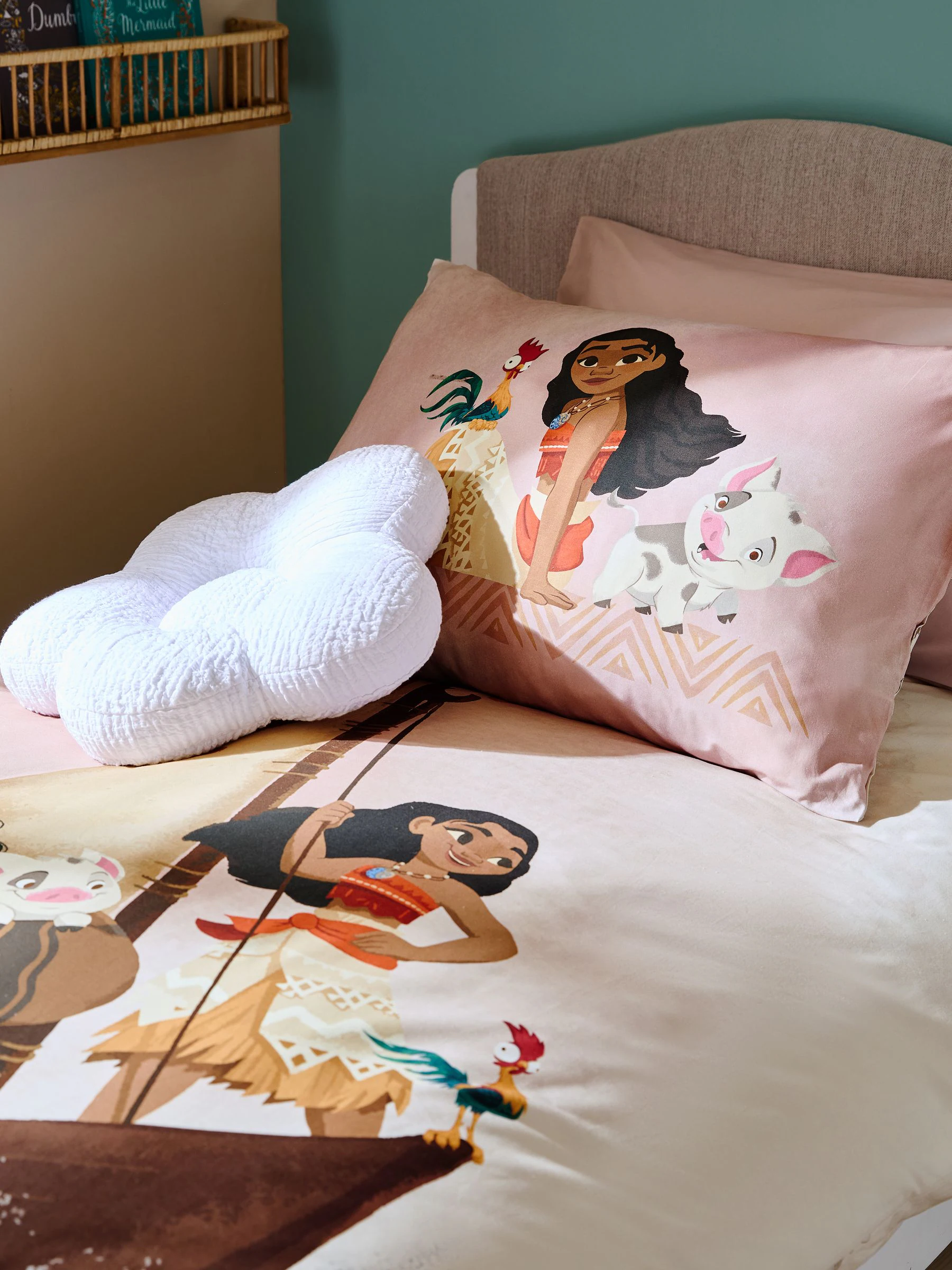 Disney Moana set van dekbedovertrek en kussensloop van 100% katoen