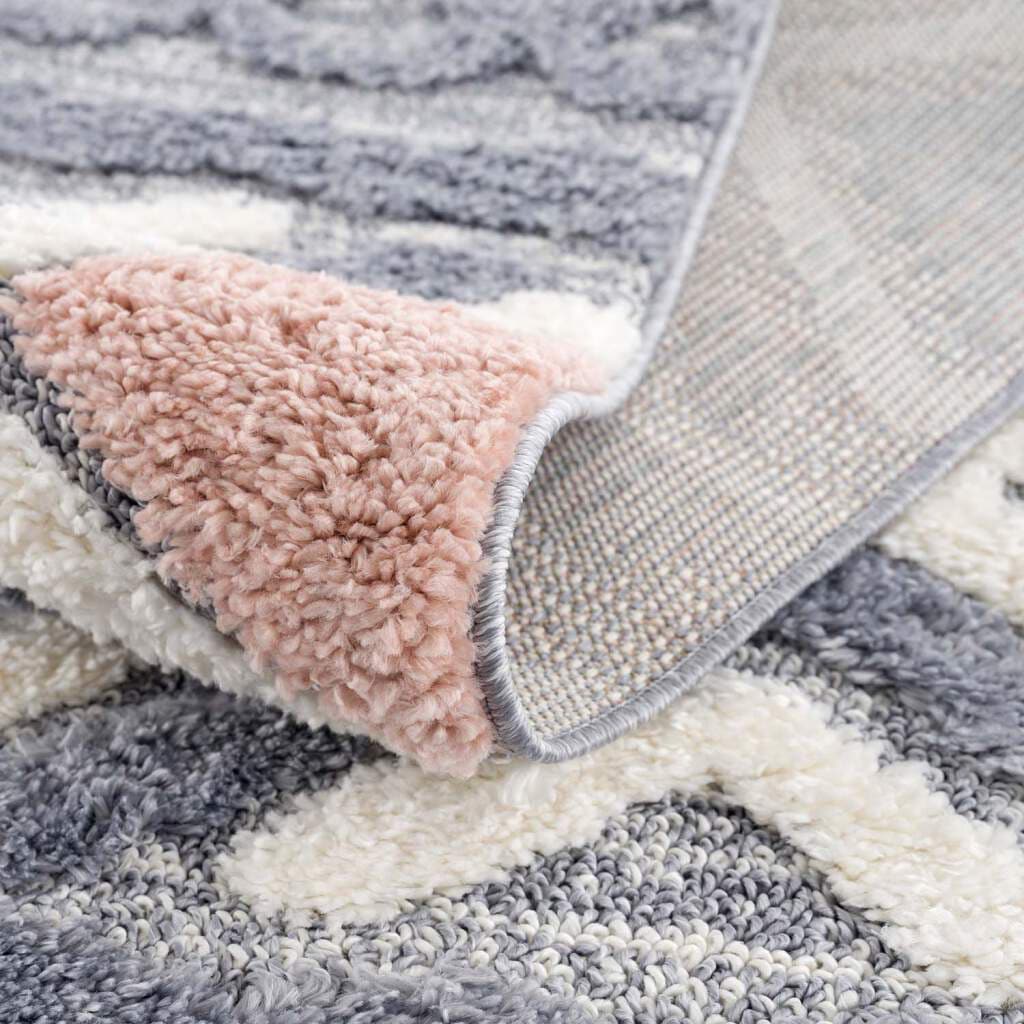 Carpet City Hochflor-Teppich »Focus 3382« rechteckig 20 mm Höhe Boho-Teppich, Hochtief-Muster/ 3D-Effekt, für Wohnzimmer, Schlafzimmer