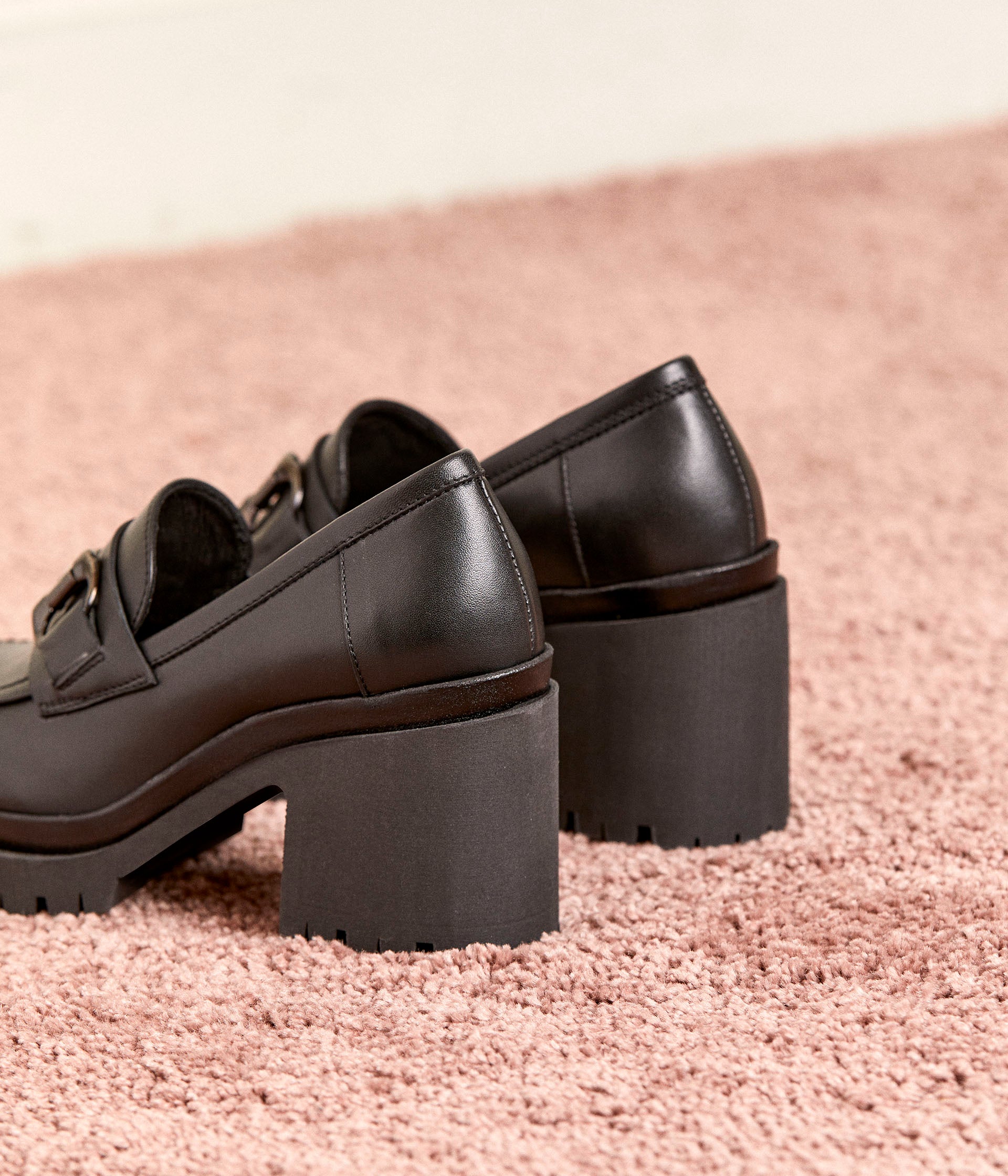 Mocassins crantés cuir Pernille