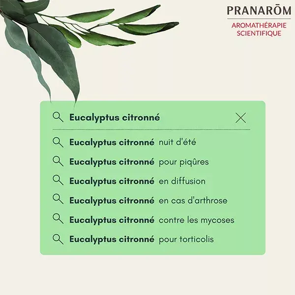 Óleo Essencial de Eucalipto Limão Orgânico Pranarom 30ml