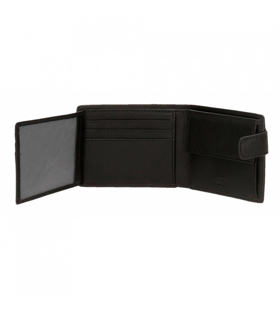 Bolsa Joumma Cartera Adept Alan Negro -11x8,5x1cm-