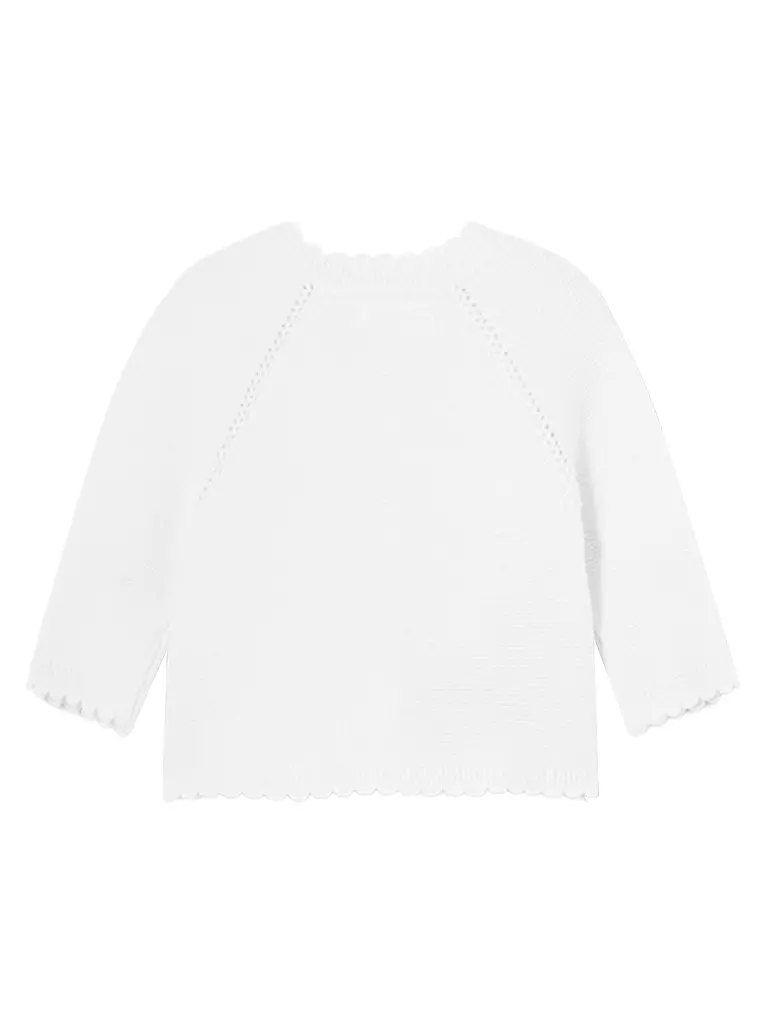 MAYORAL Baby Strickjacke  weiss