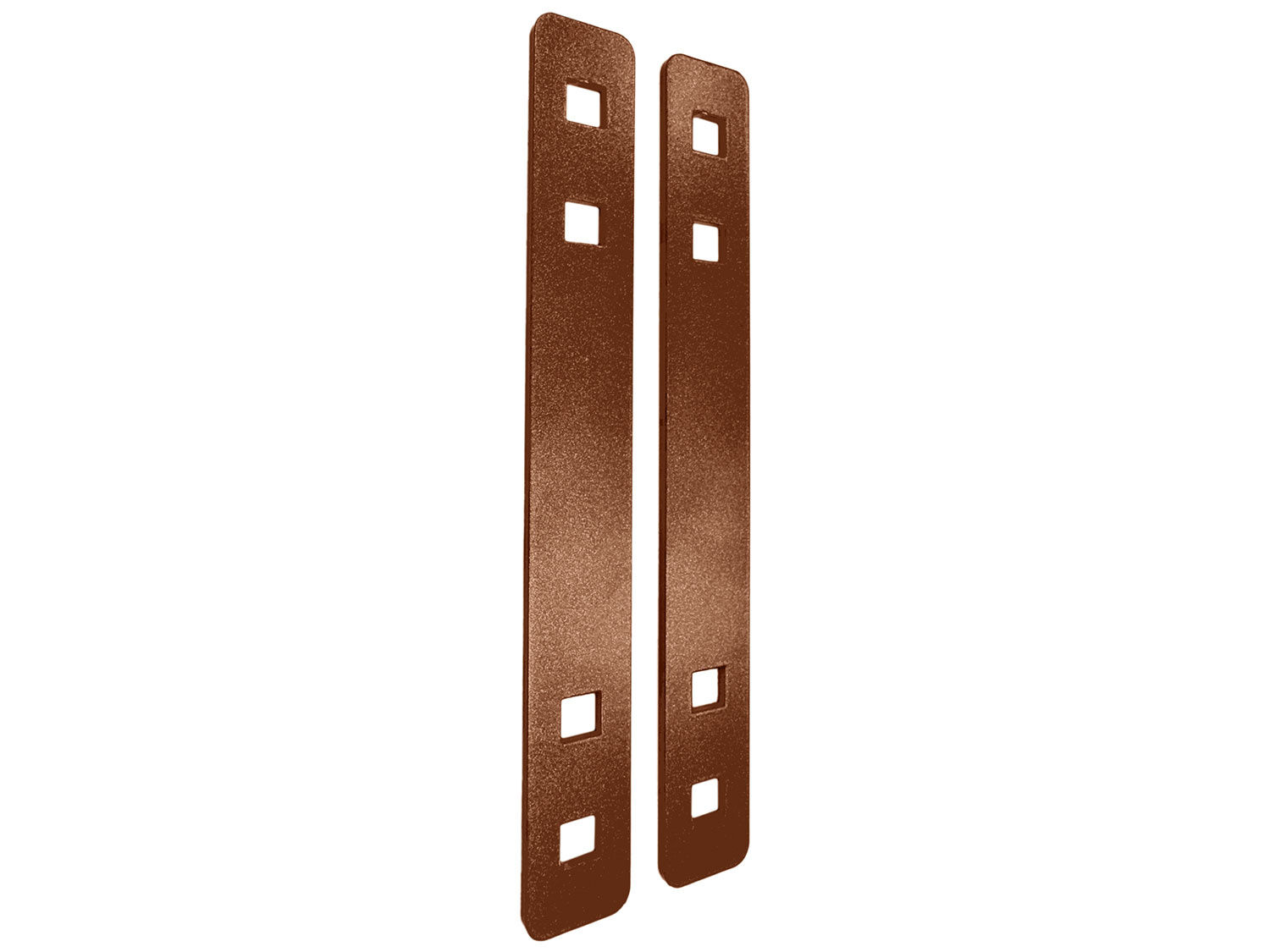 2er-Set Verbindungsstücke für Kaminholzregal Modular, Metall Naturrost