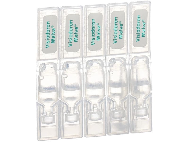 WELEDA Augentropfen Visiodoron Malva 20 x 0.4 ml Natürlich wirksame Augentropfen bei trockenen und gereizten Augen