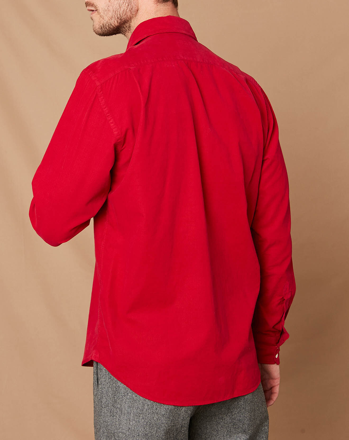 Hartford Chemise Regular Paul Pat rouge oxford