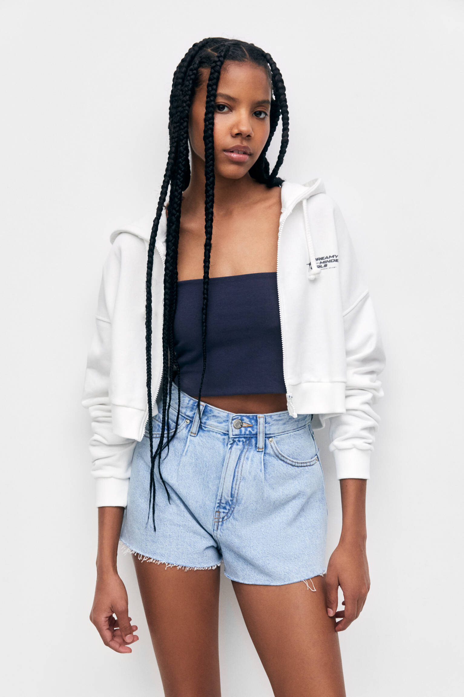 MOLETOM CURTO - OFF WHITE