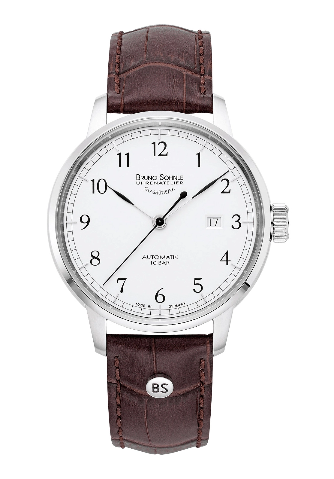 Bruno Söhnle Hamburg Automatik Big Herrenuhr Weiß