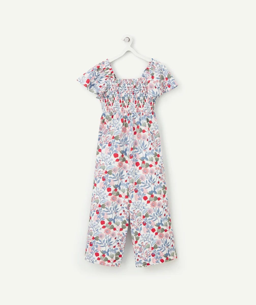 COMBINAISON PANTALON FILLE EN VISCOSE RESPONSABLE IMPRIMÉ FLEURI