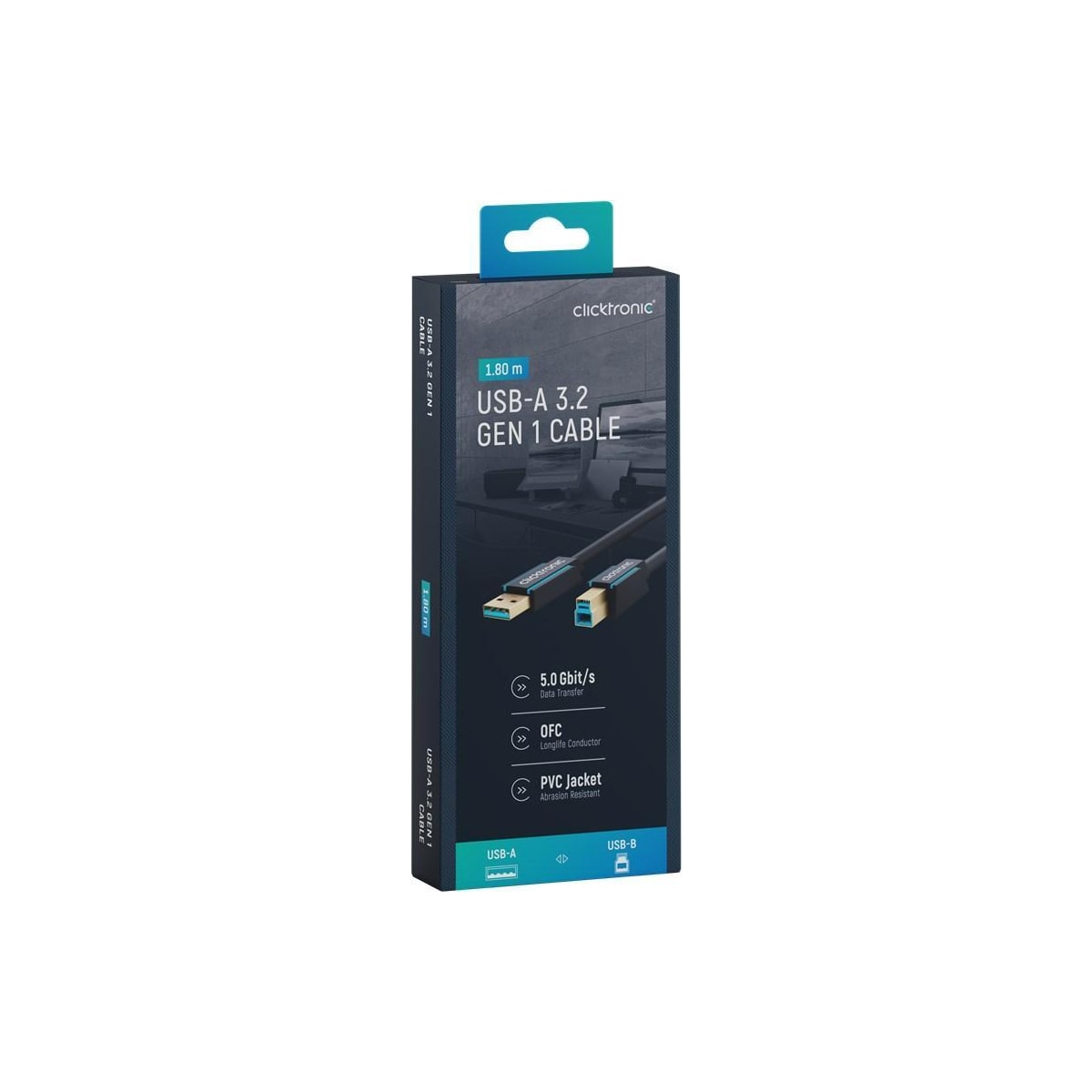 Adapterkabel fra USB-A til USB-B 3.0