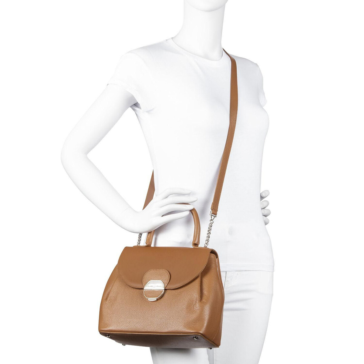LANCASTER<br>Bolsa em couro Foulonné Pia