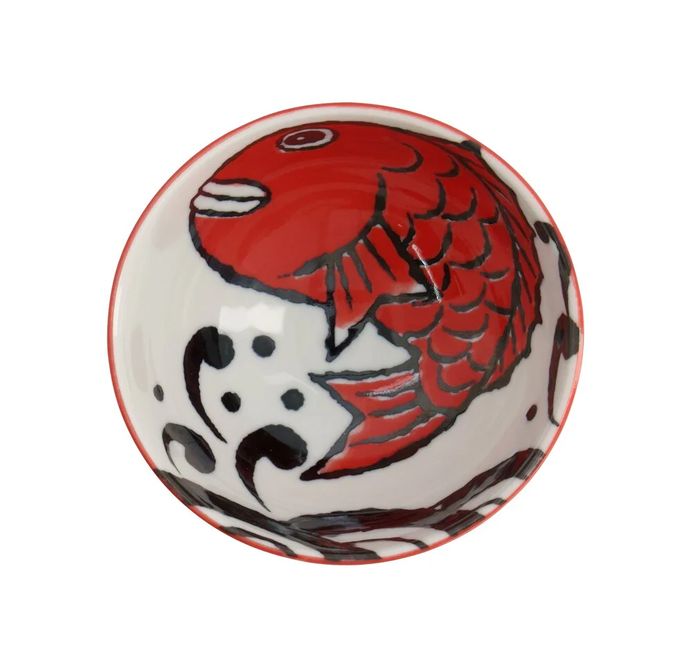 Tokyo Design Studio  Seafood Rice skål, Snapper Red - Ø11,2 cm.